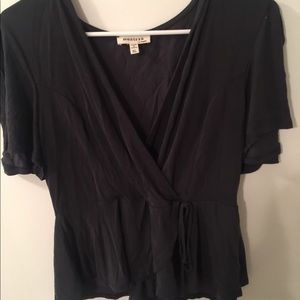 Grey low cut girly shirt